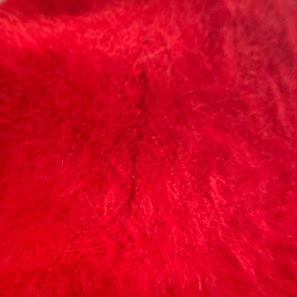 Fluffy Red H&M Cardigan - Picture 4 of 5